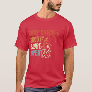 Zitatfamilie aus dem Vintage-Eishockey T-Shirt
