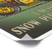 Zitatposter für den Lastwagenfahrer mit Schneepflu Poster (Ecke)