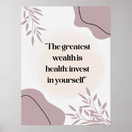 Zitatposter für Krankenhäuser, medizinische Zentre Poster