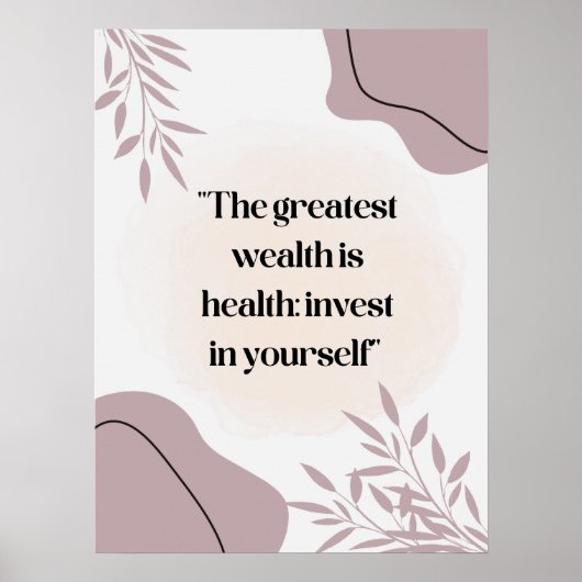 Zitatposter für Krankenhäuser, medizinische Zentre Poster (Vorne)