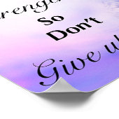 Zitatposter mit Inspiration Poster (Ecke)