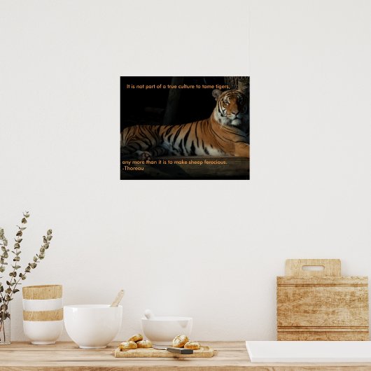Zitatposter Tiger Poster (Küche)