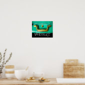 Zitatposter wanderlust mit Vintagem Koffer Poster (Küche)