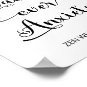 Zitattypografie für psychische Erkrankung Poster (Ecke)