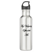 zitierbar edelstahlflasche (Vorderseite)