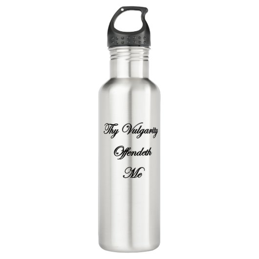 zitierbar edelstahlflasche (Vorderseite)