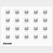 Zitiere Frohe Ostern Kerze Runder Aufkleber (Blatt)