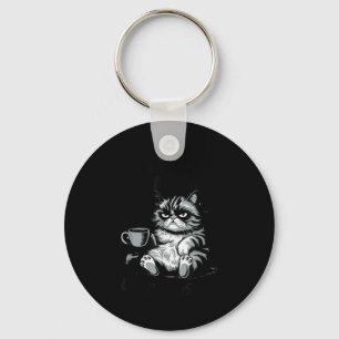 Zitiere lustige Katze hier wach nicht schieben Tie Schlüsselanhänger