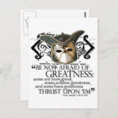 Zitieren für die Nacht Postkarte (Vorne/Hinten)