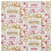 Zitierfähiges Gewebe des Weins und des Kaffees Stoff (Muster)