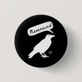 zitiert Badly- Edgar Allen Poe The Raven Button (Vorderseite)