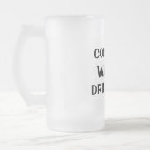 Zitierte mattierte Glasbier-Tasse Mattglas Bierglas (Links)