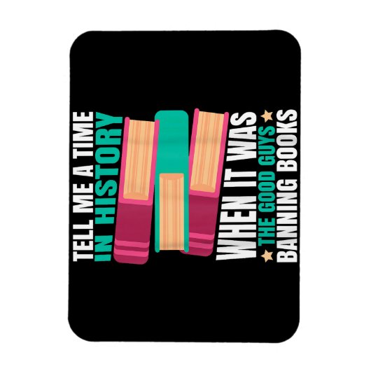 Zitierte verbotene Bücher Magnet (Vertikal)