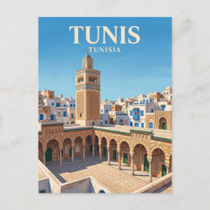 Zitouna-Moschee Tunesien Postkarte