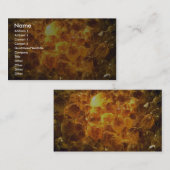 Zitrinmasse Visitenkarte (Vorne/Hinten)