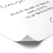 Zitrone aus Aquarell - Mimosa Bar Poster (Ecke)