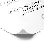 Zitrone aus Aquarellfarben, Sangria Bar Poster (Ecke)