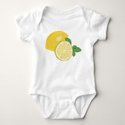 Zitrone Baby Strampler (Vorderseite)