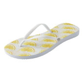 Zitrone Badesandalen (Schrägansicht)