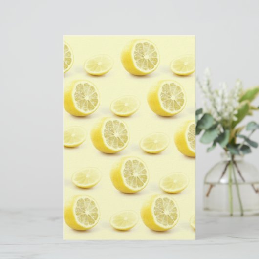 Zitrone Briefpapier (Stehend Vorderseite)
