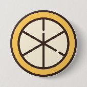 Zitrone Button (Vorderseite)