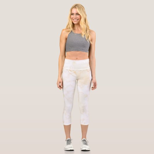 Zitrone Capri Leggings (Vorderseite)