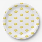 Zitrone Citrus - Hochzeit Pappteller (Vorderseite)