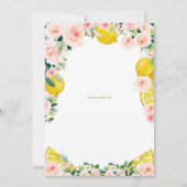 Zitrone Einladung zum Geburtstag, 3. Geburtstag (Rückseite)