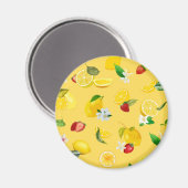 Zitrone & Erdbeere 3 Magnet (Vorderseite/Rückseite)