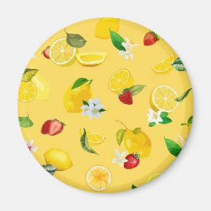 Zitrone & Erdbeere 3 Magnet
