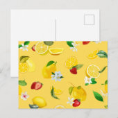 Zitrone & Erdbeere 3 Postkarte (Vorne/Hinten)