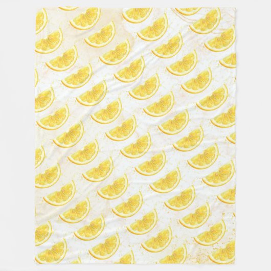 Zitrone Fleecedecke (Vorderseite)