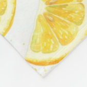 Zitrone Fleecedecke (Ecke)