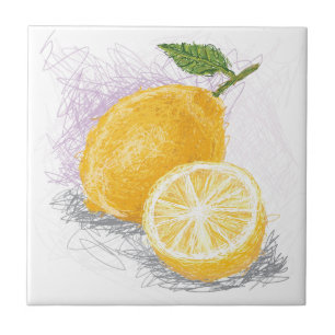 Zitrone Fliese