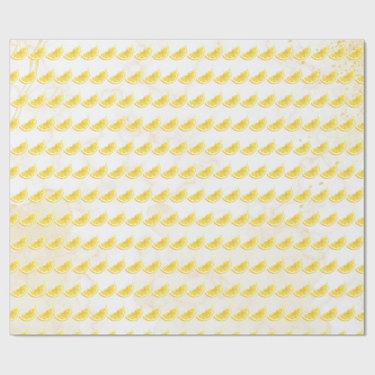 Zitrone Geschenkpapier (Flach)