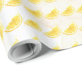 Zitrone Geschenkpapier (Rolleneckpunkt)