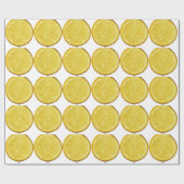 Zitrone Geschenkpapier (Flach)