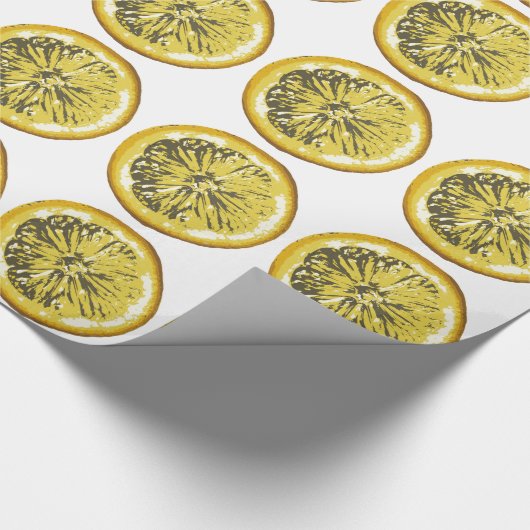 Zitrone Geschenkpapier (Ecke)