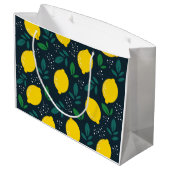 Zitrone Große Geschenktüte (Rückseite Schrägansicht)