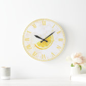 Zitrone Große Wanduhr (Zuhause)