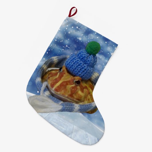 Zitrone Großer Weihnachtsstrumpf (Vorderansicht (hängend))