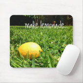Zitrone in der Gras-Mausunterlage | machen Mousepad (Mit Mouse)