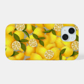 Zitrone iPhone 15 Hülle (Rückseite (Horizontal))