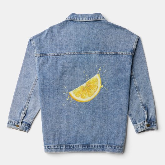 Zitrone Jeansjacke (Rückseite)