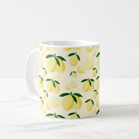 Zitrone Kaffeetasse (Vorderseite Links)