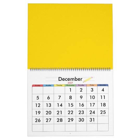 Zitrone Kalender (Dez 2027)