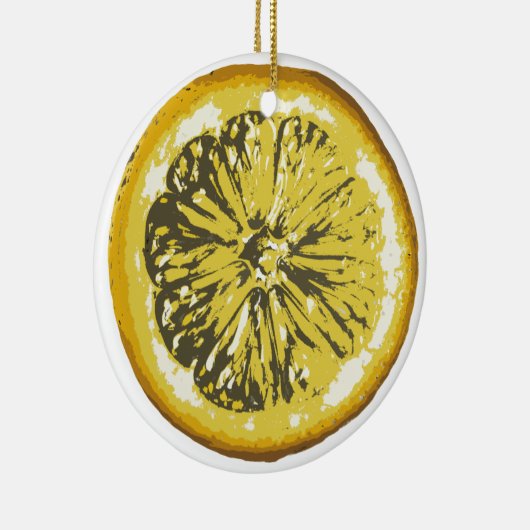 Zitrone Keramik Ornament (Rechts)