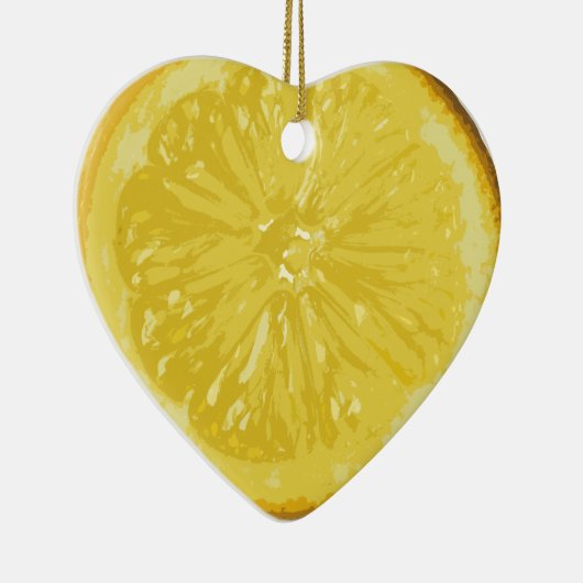 Zitrone Keramik Ornament (Rechts)