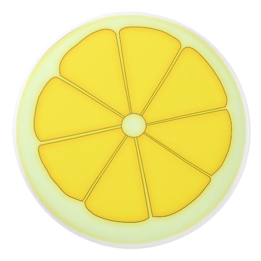 Zitrone Keramikknauf (Vorderseite)