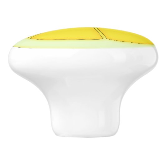 Zitrone Keramikknauf (Seitenansicht)